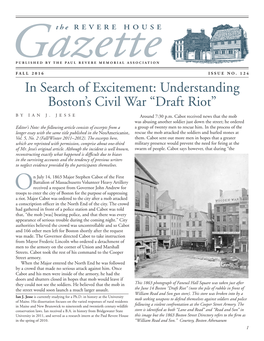 Understanding Boston's Civil War “Draft Riot”