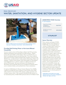 USAID-OFDA WASH Sector Update