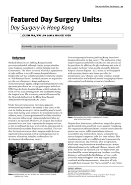 Day Surgery in Hong Kong