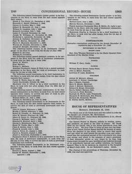 Congressional Record-House House Of