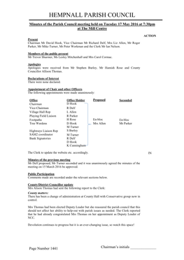 Hempnall Parish Council