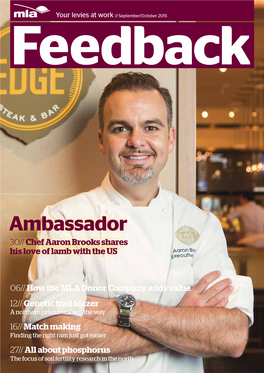 Ambassador 30// Chef Aaron Brooks Shares His Love of Lamb with the US