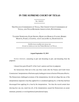 In the Supreme Court of Texas