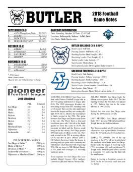 FB Game Notes