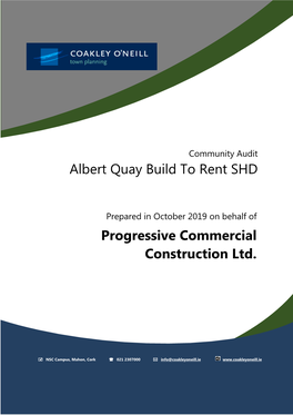 Albert Quay Build to Rent SHD Progressive Commercial