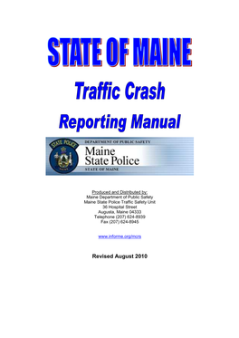 Maine Crash Manual, 7/2010
