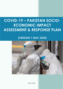 Covid-19 –Pakistan Socio-Economic Impact Assessment & Response Plan