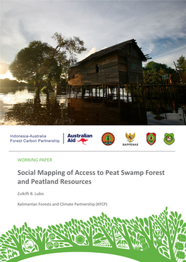 Social Mapping of Access to Peat Swamp Forest and Peatland Resources