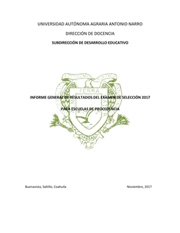 2.1 Informe Resultados Examen Selección Escuelas