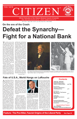 Fight for a National Bank