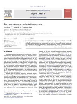 Emergent Universe Scenario Via Quintom Matter