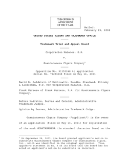 Mailed: February 29, 2008 UNITED STATES PATENT AND