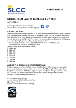 Media Guide Stockholm Ladies Curling Cup 2015