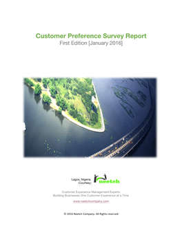 Customer Preference Survey Report! First Edition [January 2016]