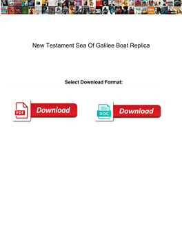 New Testament Sea of Galilee Boat Replica