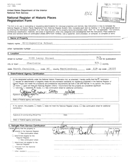 Billingsville School Name of Property County and State 10