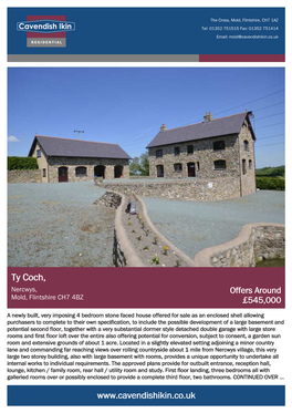 Ty Coch, Nercwys, Offers Around Mold, Flintshire CH7 4BZ £545,000