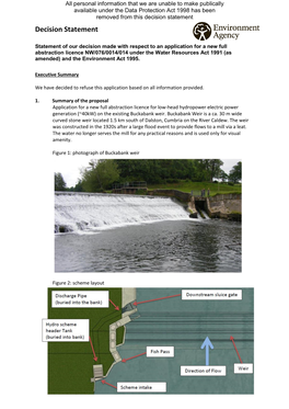 Dalston Hydro Limited Decision Statement