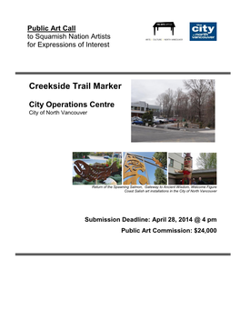 Creekside Trail Marker City Operations Centre
