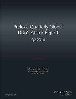 Prolexic Quarterly Global Ddos Attack Report Q2 2014