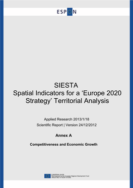 Annex a Competitiveness and Economic Growth