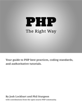 PHP: the "Right"