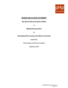 Design and Access Statement