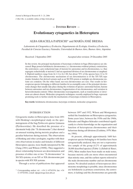Evolutionary Cytogenetics in Heteroptera