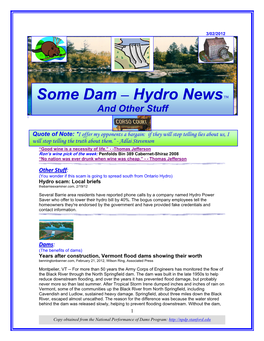 Some Dam – Hydro Newstm