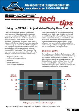 Calibrating TV User Controls