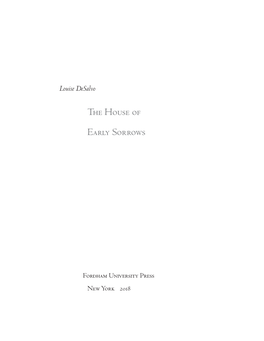 The House of Early Sorrows .) My Sister’S Suicide (0* (** Breathless, Adjective V and I (,0 Adultery Stories (/* Old Flame ()+ Moving on (+1