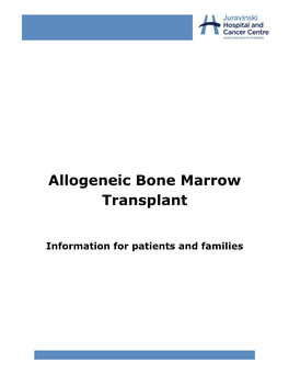 Allogeneic Bone Marrow Transplant