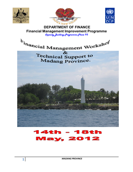 Madang Workshop Report