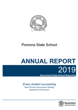 ANNUAL REPORT 2019 Queensland State School Reporting