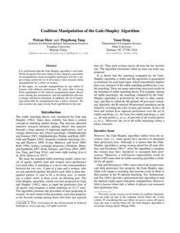 Coalition Manipulation of the Gale-Shapley Algorithm