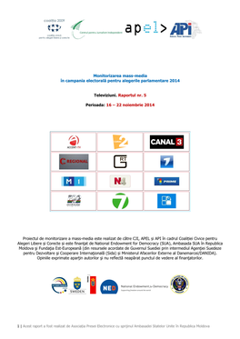 Raport 5, Ccalc, 16-22 Noiembrie 2014