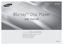 Blu-Ray™ Disc Player User Manual