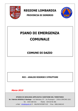 Piano Di Emergenza Comunale