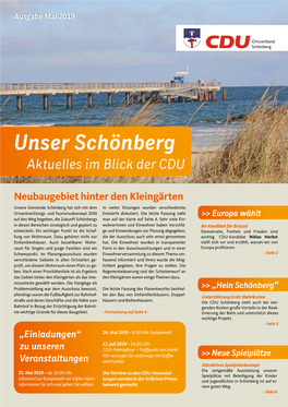 Unser Schönberg Aktuelles Im Blick Der CDU