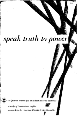 Speak Truth to Power