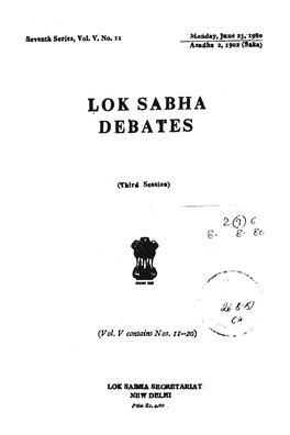 Lok Sabha D.Ebates