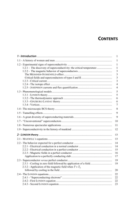 Table of Contents