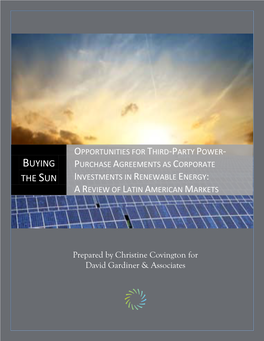 Purchase Agreements As Corporate Investments in Renewable Energy