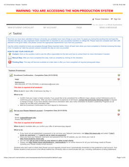 VZ Orientation: Rowan: Tasklist 1/31/18, 9�43 AM