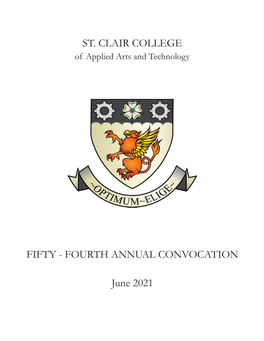 FOURTH ANNUAL CONVOCATION June 2021