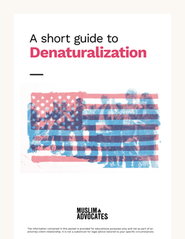 Denaturalization