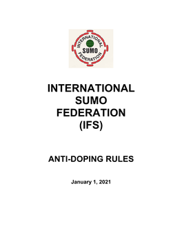 Ifs Anti-Doping Code