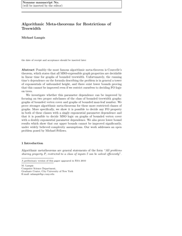 Algorithmic Meta-Theorems for Restrictions of Treewidth