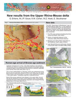 New Results from the Upper Rhine-Meuse Delta G