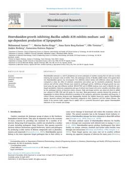 Microbiological Research Heterobasidion-Growth Inhibiting